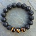 Bratara Lava Rock si Tiger Eye